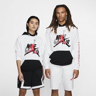 Hanorace Nike Jordan Jumpman Classics Lightweight Fleece Barbati Albi Negrii | VZLM-52870